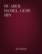 Du aber, Daniel, gehe hin Orchestra Scores/Parts sheet music cover